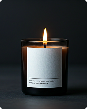 Hand-poured organic candle